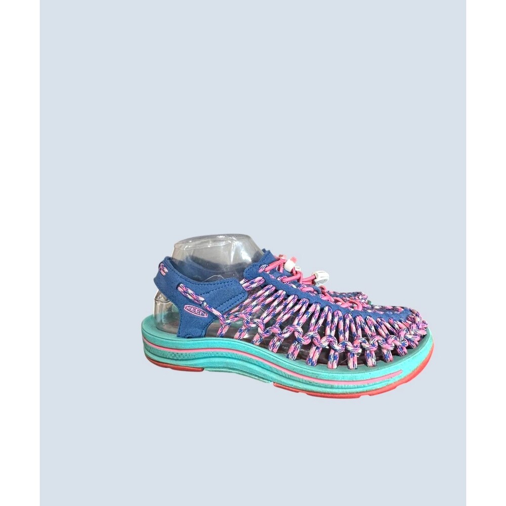 Keen Uneek Sandals Women’s Sz 6.5 Pink Blue Paracord Beach Shoes Comfort Boho